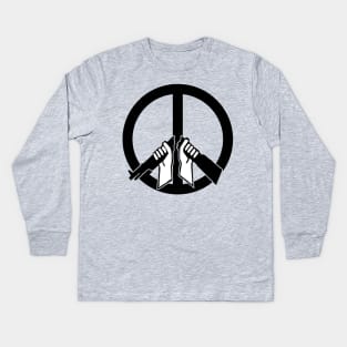 Broken Rifle and Peace Kids Long Sleeve T-Shirt